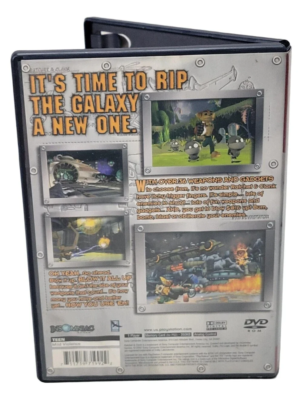 RATCHET & CLANK GREATEST HITS (SONY PLAYSTATION 2, 2003) No Manual
